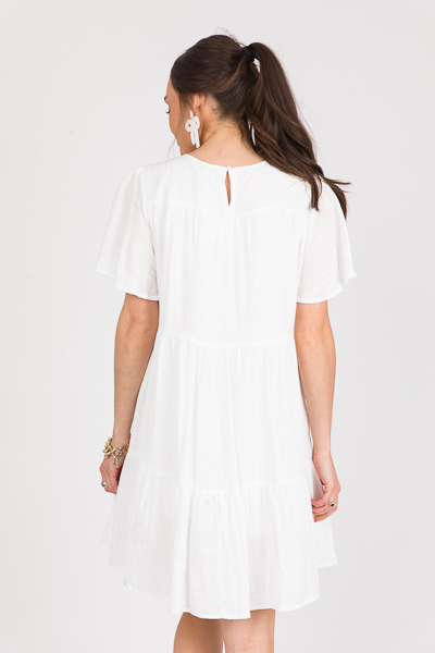 Savannah Tiered Dress, Ivory