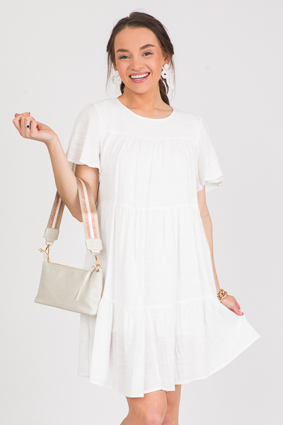 Savannah Tiered Dress, Ivory