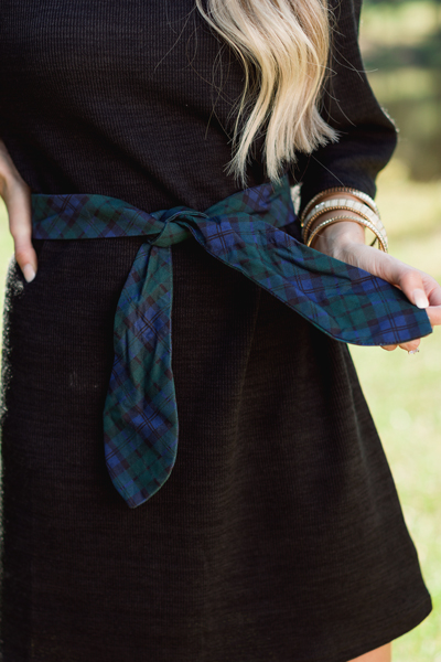 Holiday Bow Belt, Green