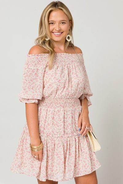 Tea Party Rosie Dress, Natural