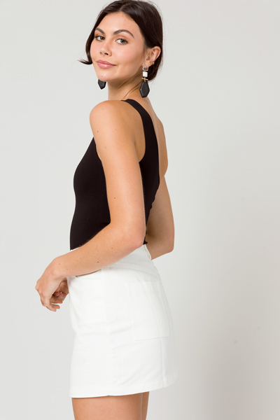 GNO Cutout Bodysuit, Black
