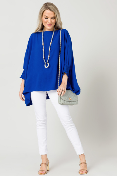 Gwen Oversize Blouse, Royal