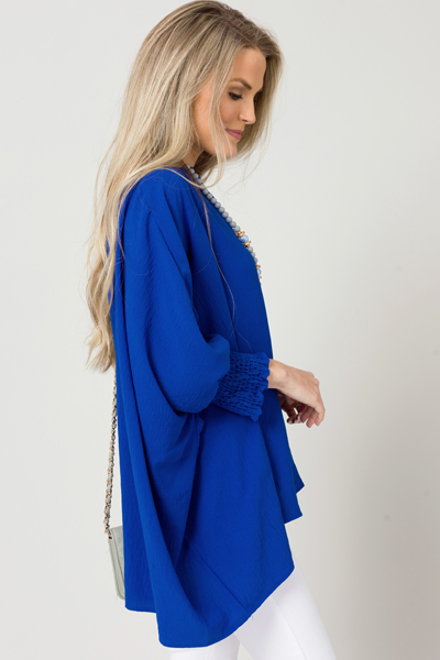 Gwen Oversize Blouse, Royal