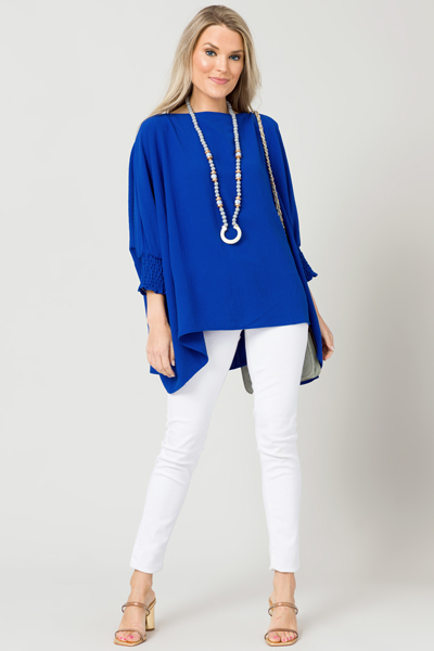 Gwen Oversize Blouse, Royal