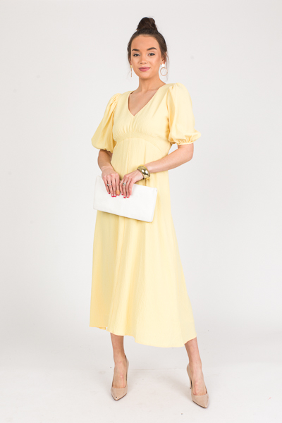 Main Squeeze Crinkle Maxi, Yellow
