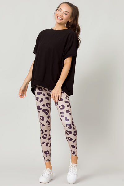 Ziggy Leggings, Tan Leopard