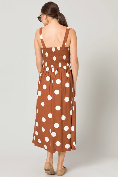 Marli Big Dot Dress - Brown main image 1