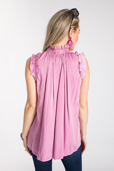 Fairy Tale Ruffle Top, Fuchsia