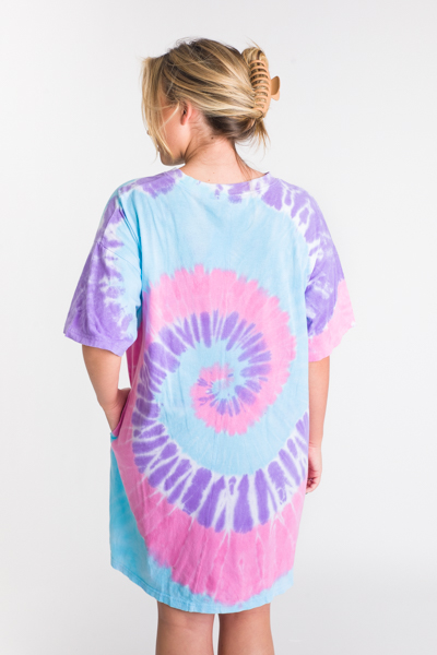 Psychadelic T-Shirt Dress, Lilac