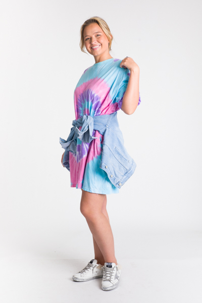 Psychadelic T-Shirt Dress, Lilac