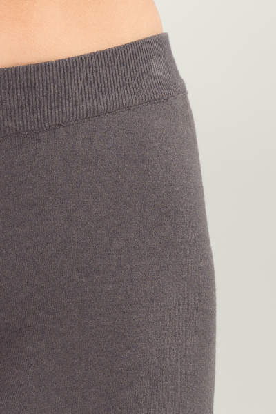 Sweater Side Slit Pants, Charcoal