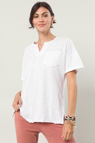Connor Casual Tee, White