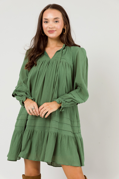 Wynona Loose Dress, Green