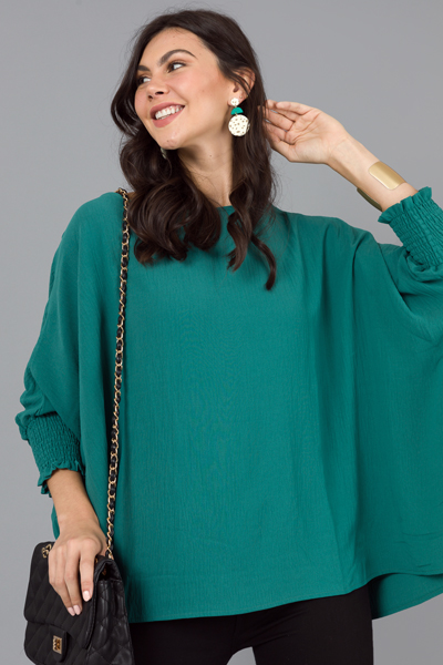 Gwen Oversize Blouse, Green