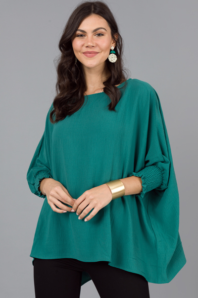 Gwen Oversize Blouse, Green