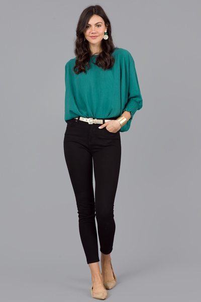 Gwen Oversize Blouse, Green