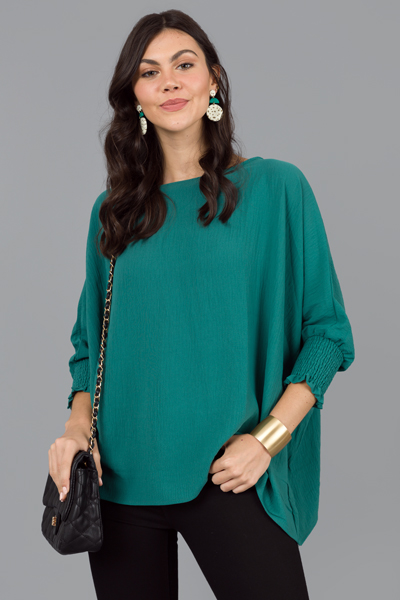 Gwen Oversize Blouse, Green