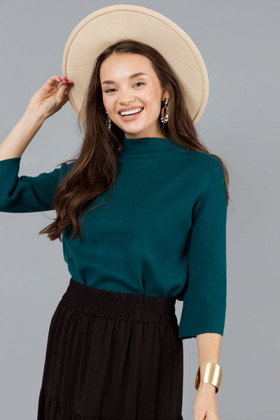 Audrey Sweater, Teal Green