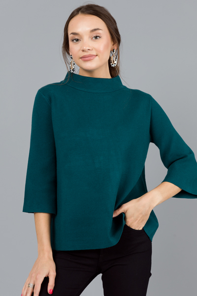 Audrey Sweater, Teal Green