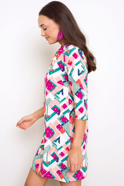 Reid Dress, Diamond Print