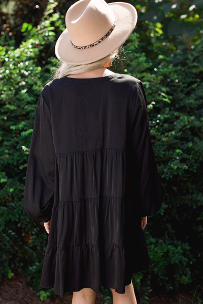 Be My Babydoll Dress, Black