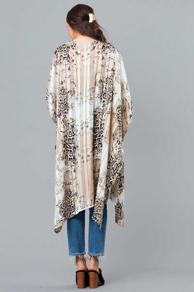 Lurex Animal Kimono, Champagne