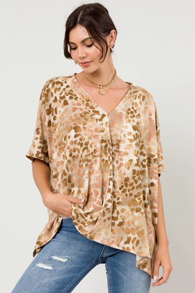 Wild At Heart Poncho, Brown