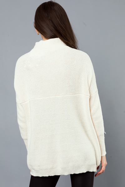 Jojo Solid Sweater, Cream