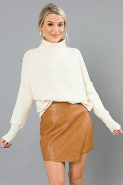 Jojo Solid Sweater, Cream