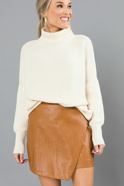 Jojo Solid Sweater, Cream