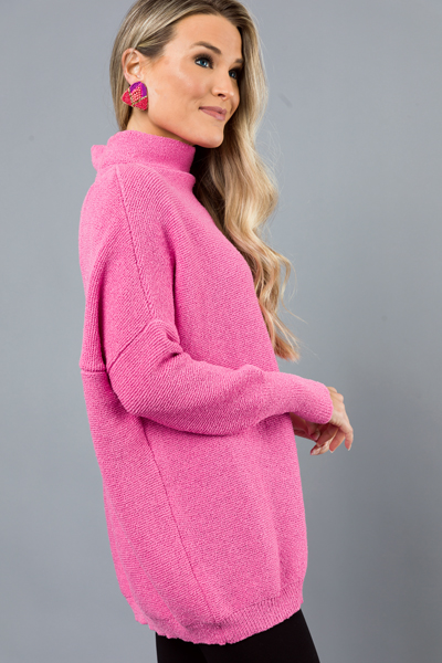 Jojo Solid Sweater, Pink