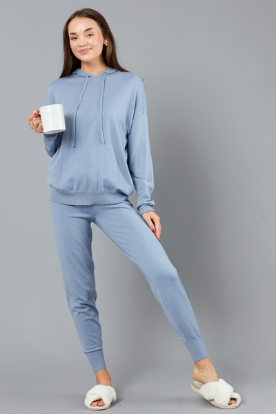 Stellar Sweater Knit Jogger, Blue