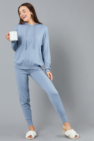 Stellar Sweater Knit Jogger, Blue