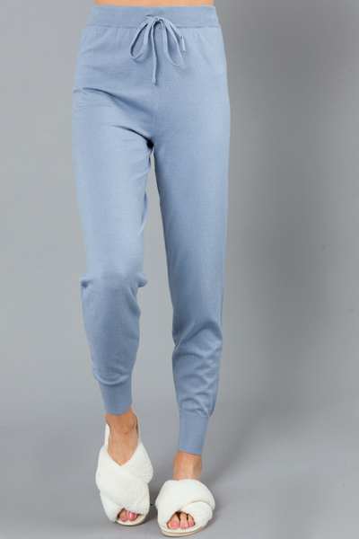 Stellar Sweater Knit Jogger, Blue