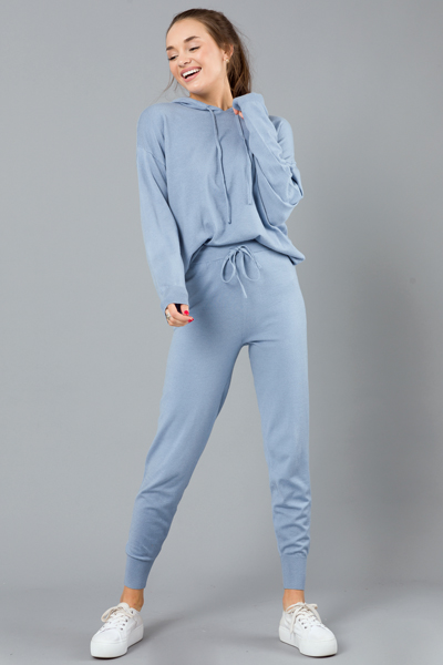 Stellar Sweater Knit Jogger, Blue