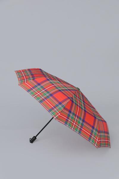 Umbrella, Red Plaid