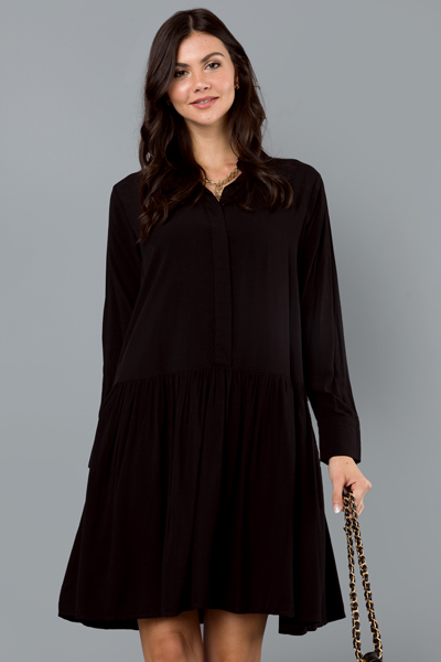 Drop Waist Shirt Dress