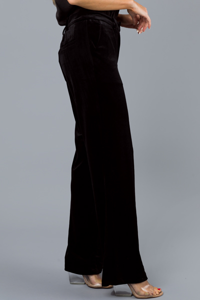 Perfect Velvet Slacks, Black