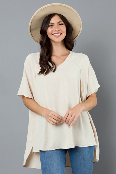 Relaxed Blouse, Oatmeal