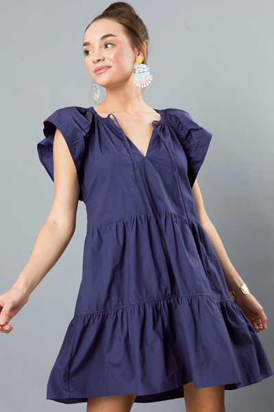 Leslie Dress, Dusty Navy