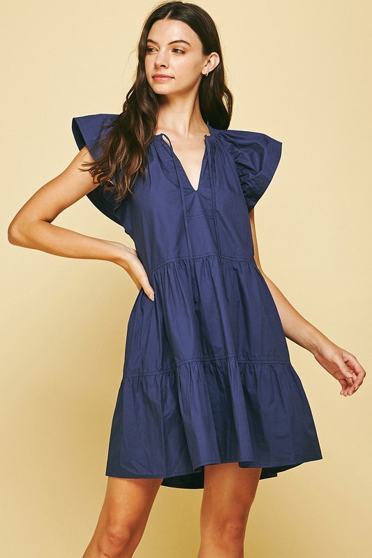 Leslie Dress, Dusty Navy