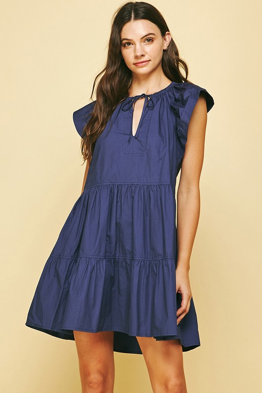 Leslie Dress, Dusty Navy