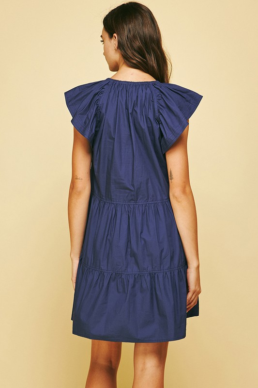 Leslie Dress, Dusty Navy