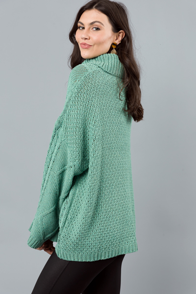 Laney Tunic Sweater, Mint