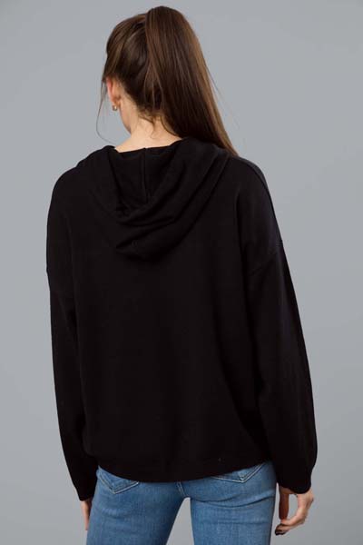 Soft Sweater Hoodie, Black