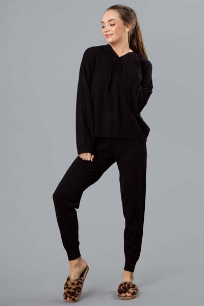 Soft Sweater Hoodie, Black