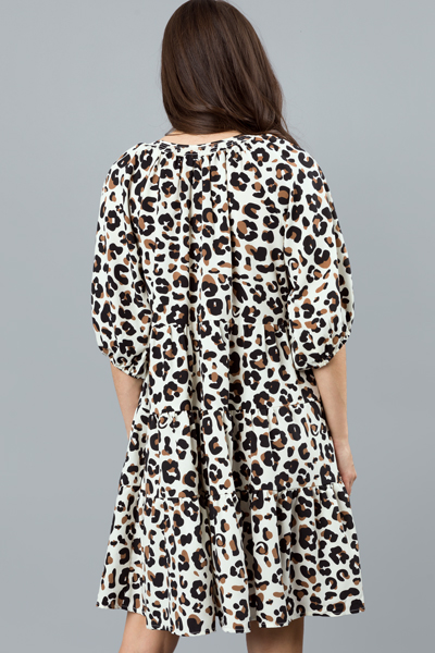 Jonas Dress, Black Leopard