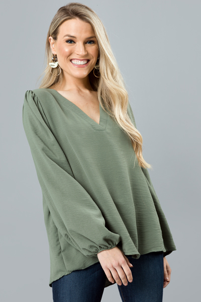 Wear Everywhere Blouse, Olive