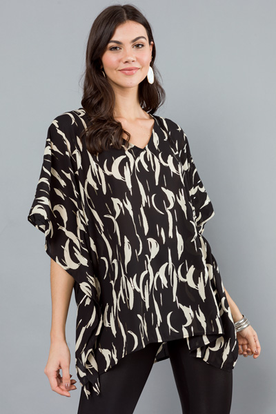 Amy V Tunic, Black Rain