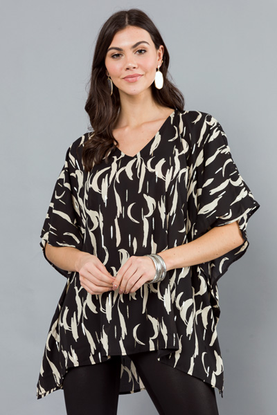 Amy V Tunic, Black Rain